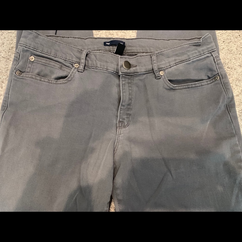 Grey GAP Jeggings with Zipper Ankle